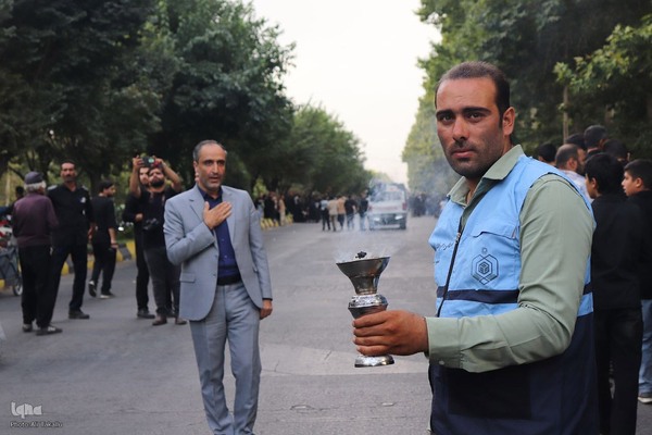 مراسم پیاده‌روی جاماندگان اربعین حسینی در ملایر ‎