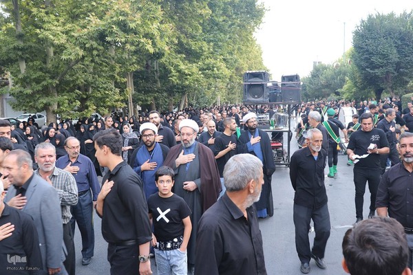 مراسم پیاده‌روی جاماندگان اربعین حسینی در ملایر ‎