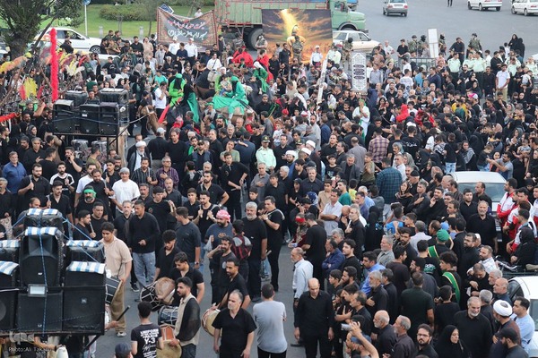 مراسم پیاده‌روی جاماندگان اربعین حسینی در ملایر ‎