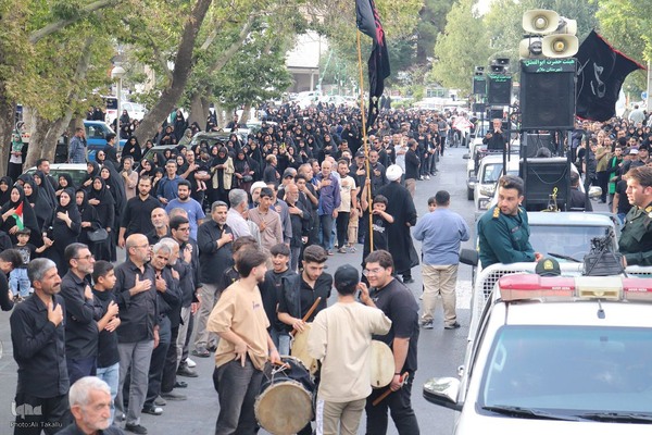 مراسم پیاده‌روی جاماندگان اربعین حسینی در ملایر ‎