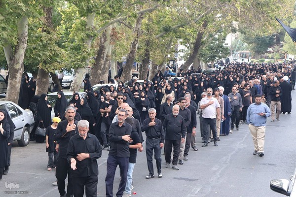 مراسم پیاده‌روی جاماندگان اربعین حسینی در ملایر ‎