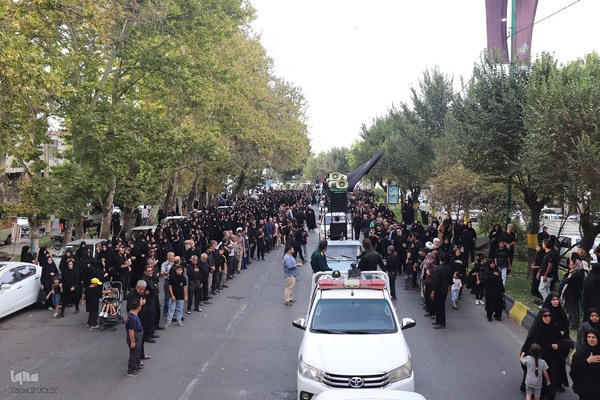 مراسم پیاده‌روی جاماندگان اربعین حسینی در ملایر ‎