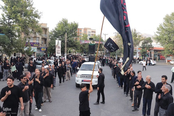 مراسم پیاده‌روی جاماندگان اربعین حسینی در ملایر ‎