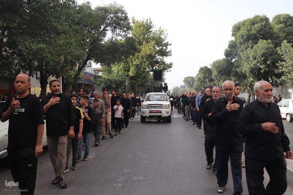 مراسم پیاده‌روی جاماندگان اربعین حسینی در ملایر ‎