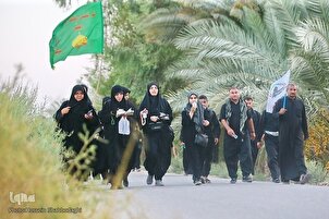 Arbaeen 2023 : les pèlerins se dirigent vers Karbala par un chemin pittoresque