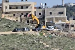 Une  maison démolie dans le quartier de Silwan au sud de la mosquée Al-Aqsa