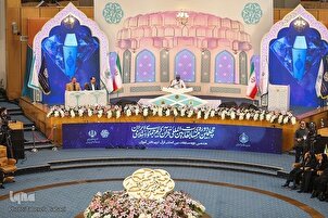 د قرآن کریم د نړیوالو سیالیو دریمه شپه په انځورونو کې