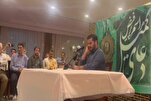 د ایرانیو حاجیانو په ټول کې د محمد مهدي شیخ الاسلامی د تلاؤت انګازې(فیلم)