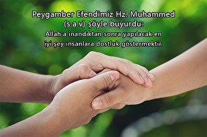 İnsanlara dostluk göstermek