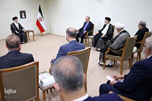 Erdoğan'ın İslam Devrimi Lideri ile görüşmesinden kareler