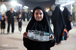 Kerbela'da Erbain için kurulan ikram çadırları