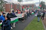 آئرلینڈ کے تماشائیوں نے فلسطینی پرچم کے ساتھ صیہونی ٹیم کا استقبال کیا